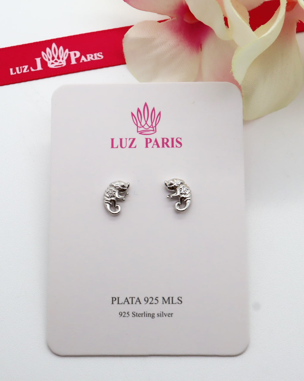 Pendientes Plata 925mls Camaleón | animales