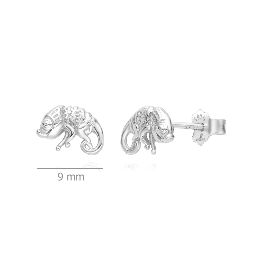 Pendientes Plata 925mls Camaleón | animales