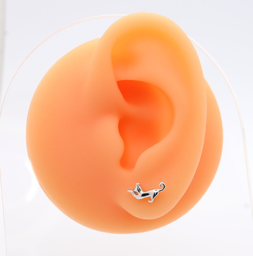 Pendientes Plata 925mls Gato | Animales