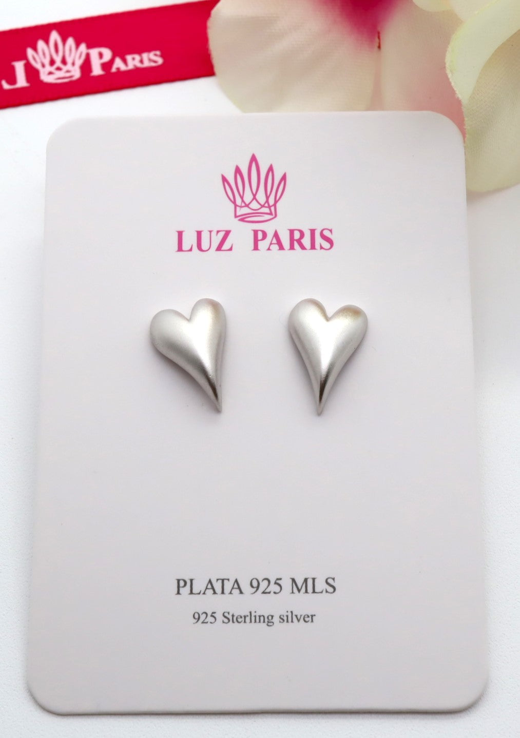 Pendientes Plata 925mls Corazón diseño original