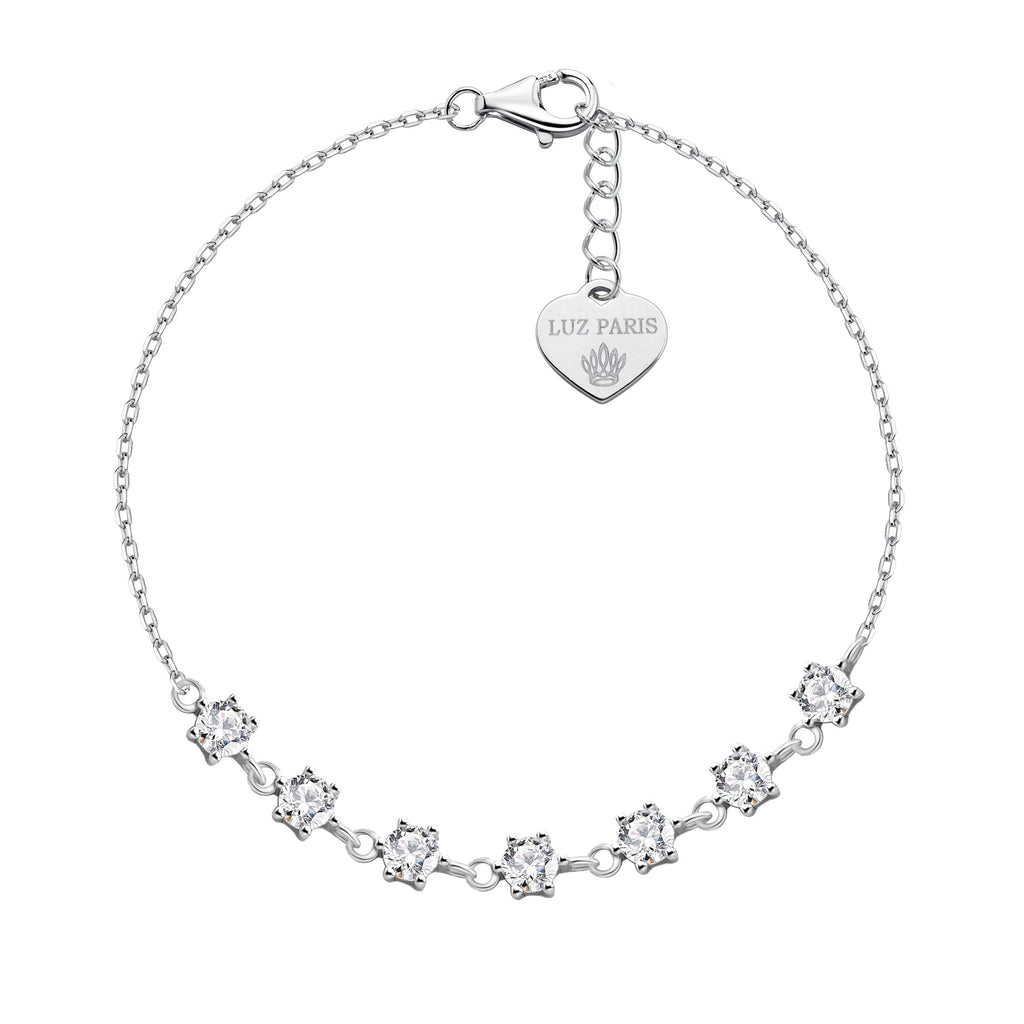 Pulsera Plata 925mls Circonitas blancas