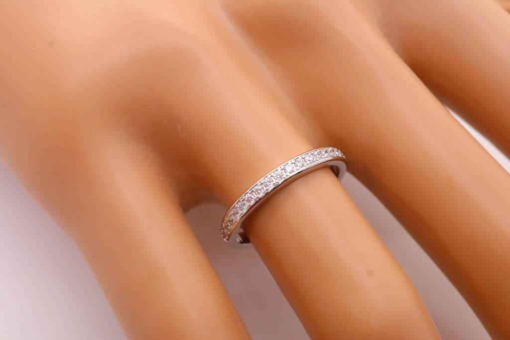 Anillo Plata 925mls Blanco con Circonitas