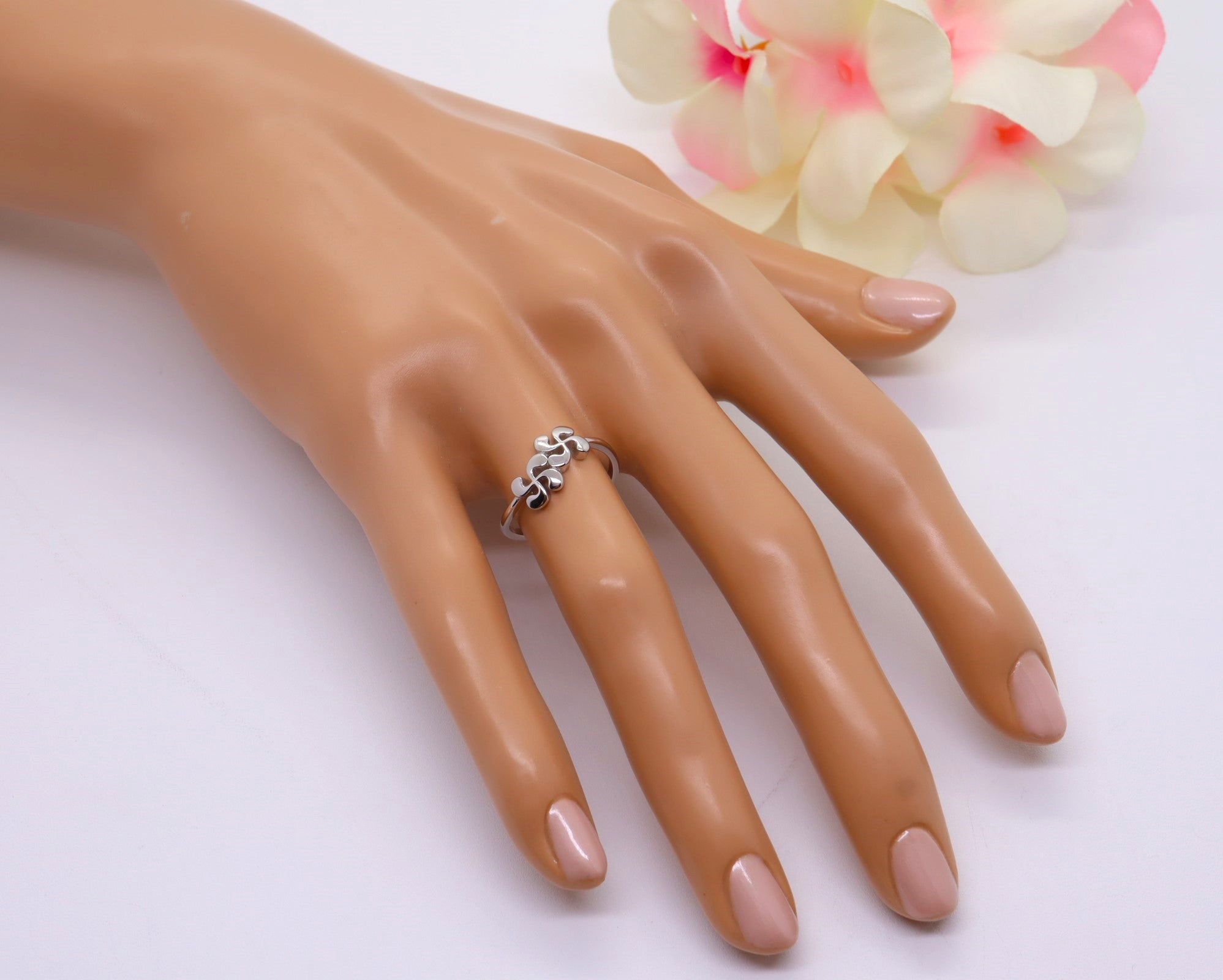 Anillo Plata 925mls Lauburu doble (6 tallas disponible)