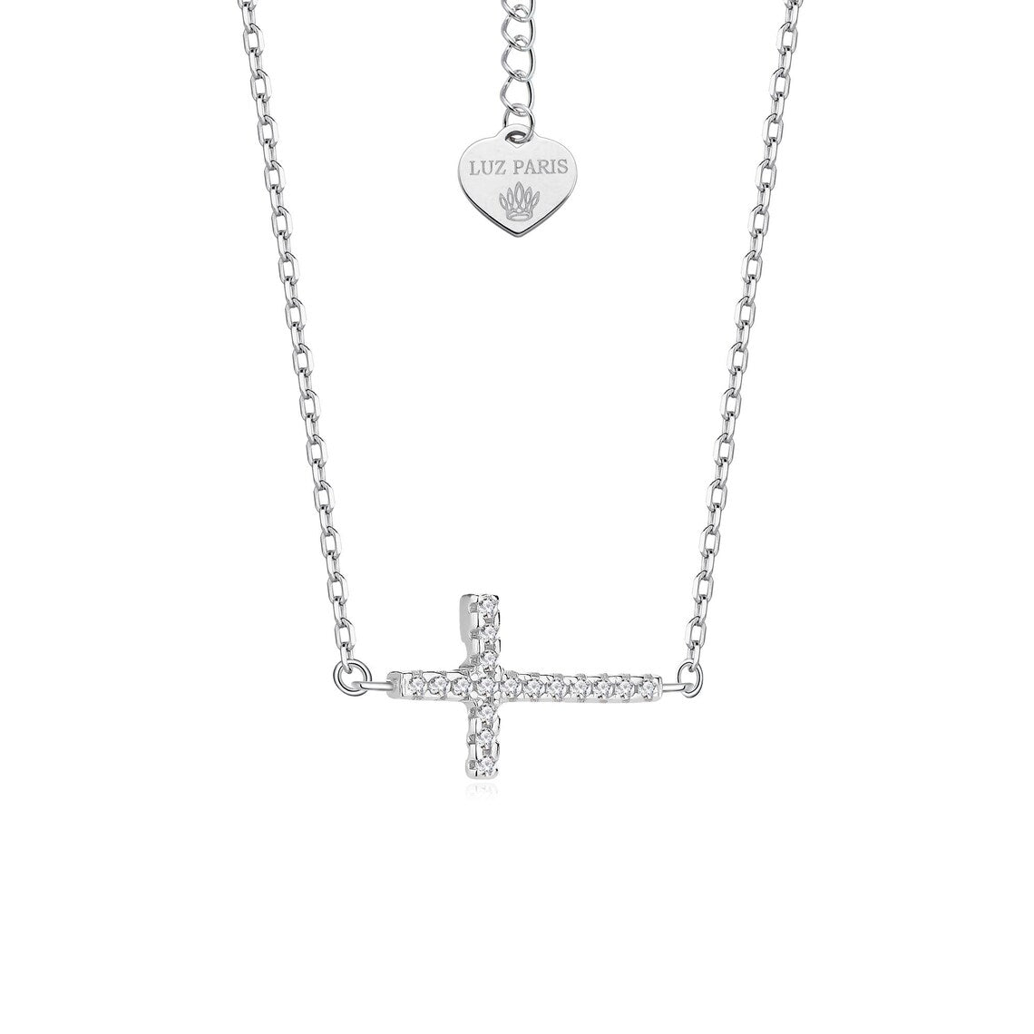 Collar Plata 925mls Cruz Circonitas blancas