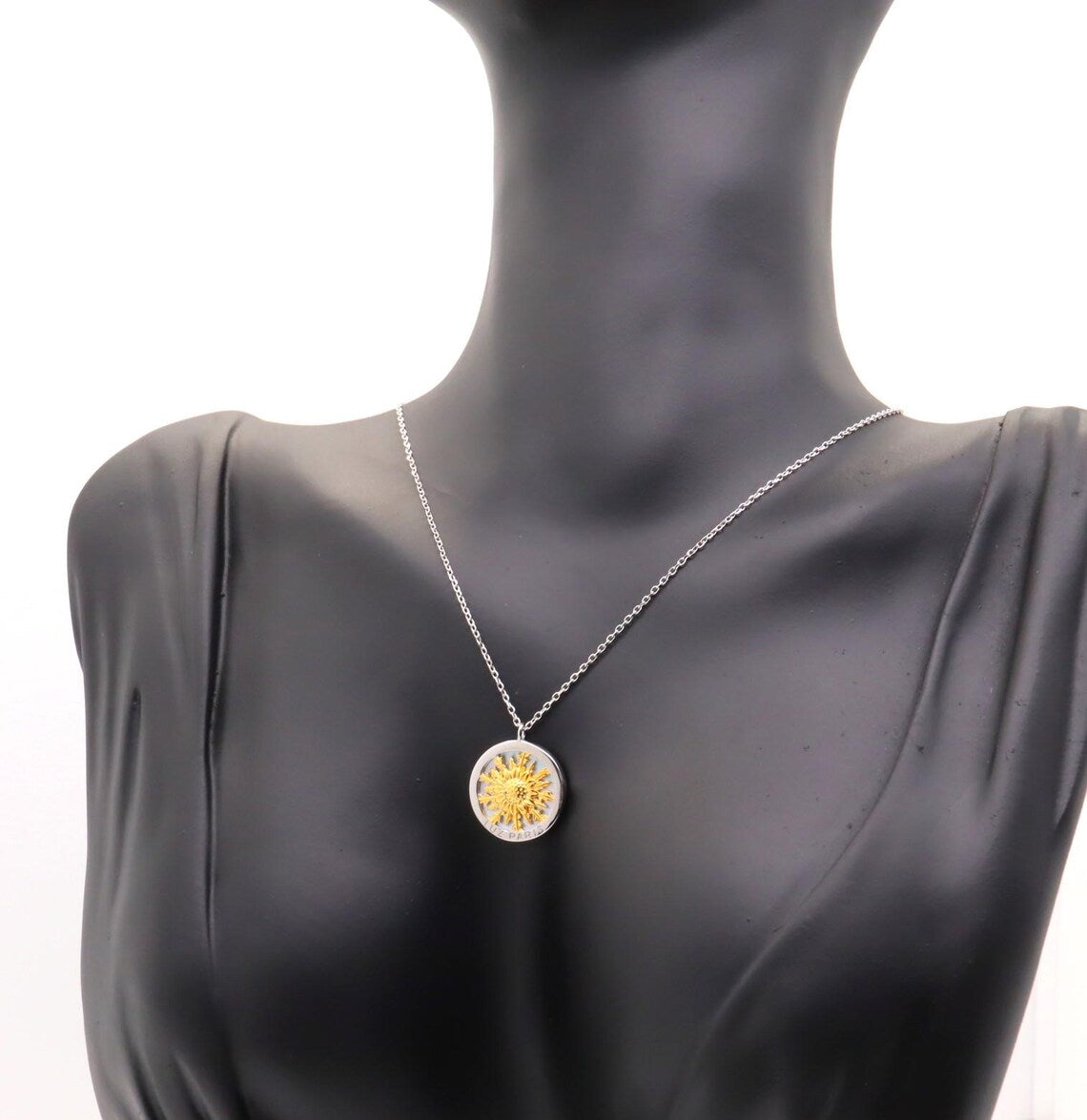 Collar Plata 925mls Eguzkilore bicolor baño Oro 18k | Joyería Vasca | Artesanía | Mitología Vasca