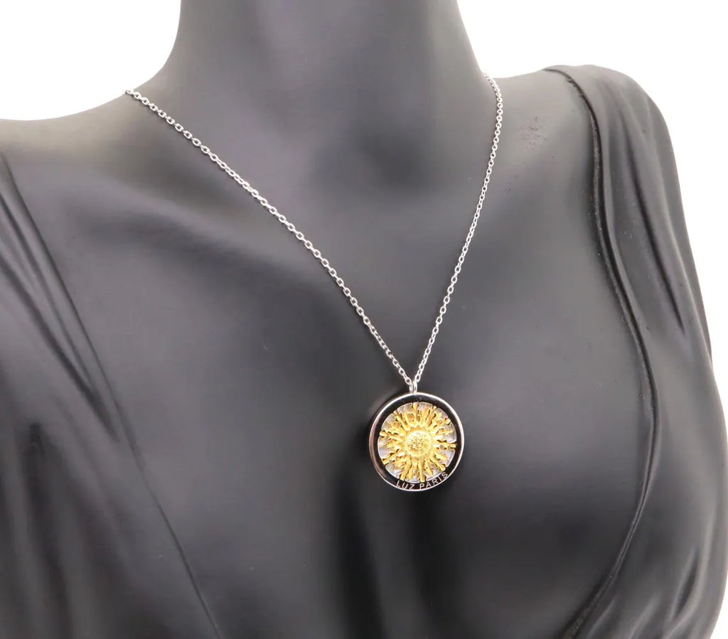 Collar Plata 925mls Eguzkilore bicolor baño Oro 18k | Joyería Vasca | Artesanal | Mitología Vasca (Copia)