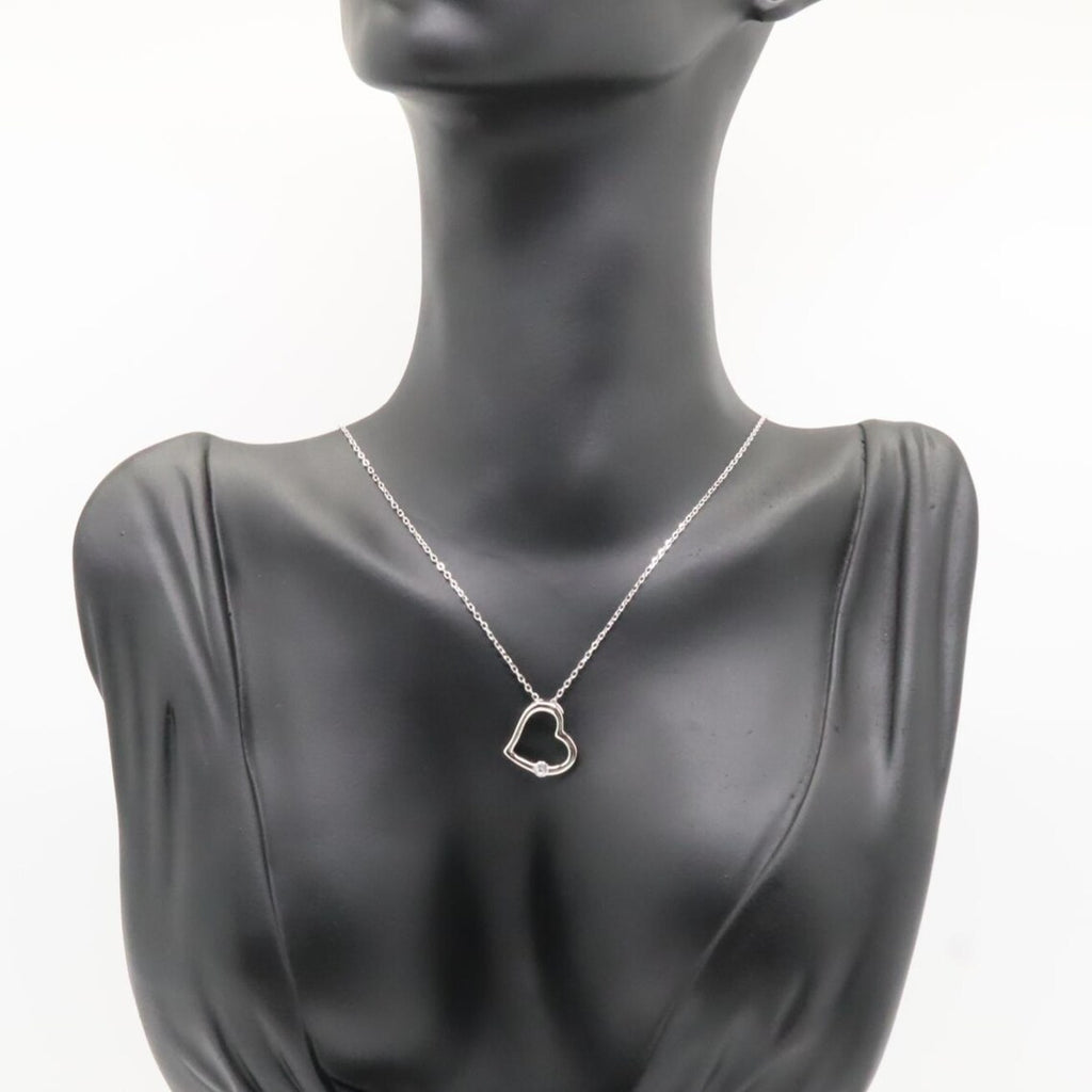 Collar Plata 925mls Corazón con Circonita blanca