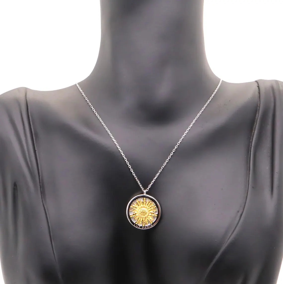 Collar Plata 925mls Eguzkilore bicolor baño Oro 18k | Joyería Vasca | Artesanal | Mitología Vasca (Copia)