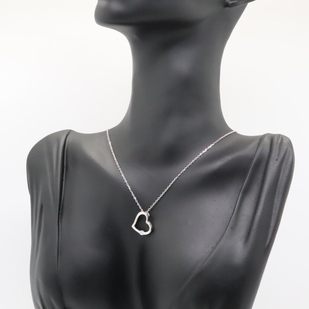 Collar Plata 925mls Corazón con Circonita blanca