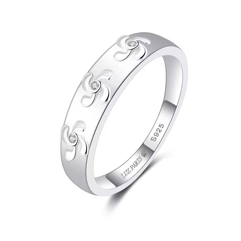 Anillo Plata 925mls Lauburu vasco (6 tallas disponible)