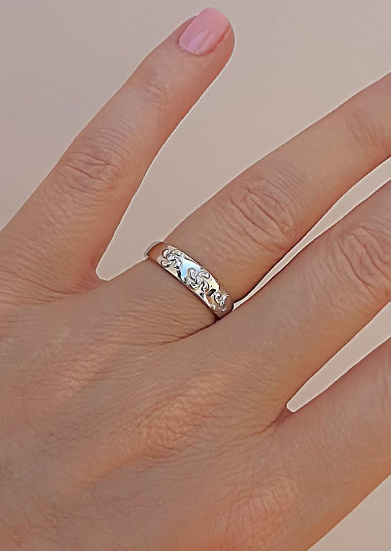 Anillo Plata 925mls Lauburu vasco (6 tallas disponible)