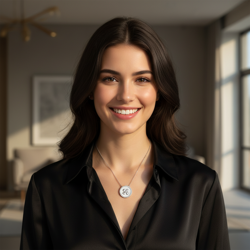 Collar Plata 925mls Lauburu Nácar Circonitas blancas