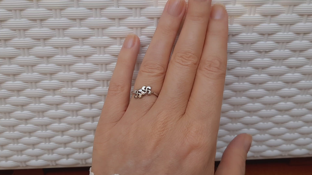 Anillo Plata 925mls Lauburu doble (6 tallas disponible)